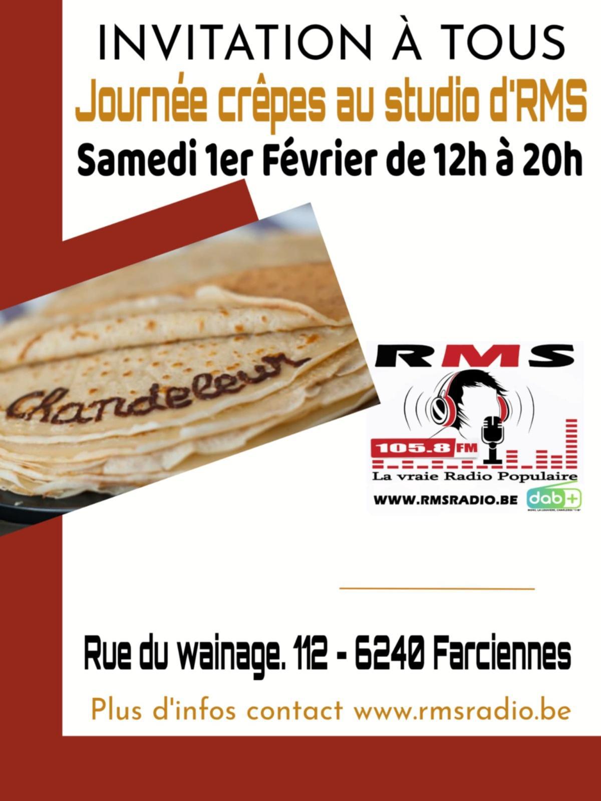 Journée Crèpes au studio d'RMS