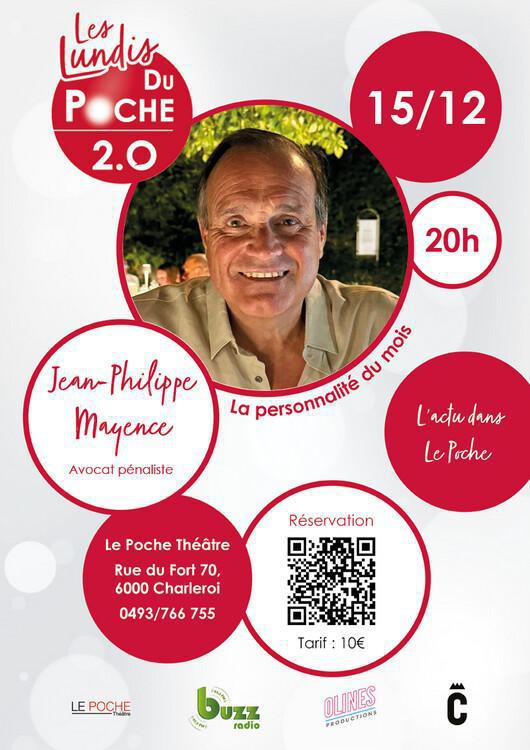 Les lundis du Poche 2.0 : Jean-Philippe Mayence Les lundis du Poche 2.0 : Jean-Philippe Mayence