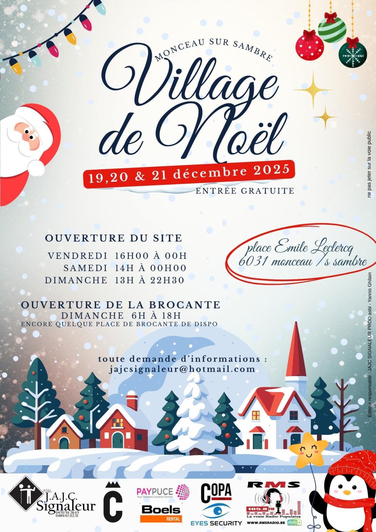 Village de Noël Monceau sur Sambre 