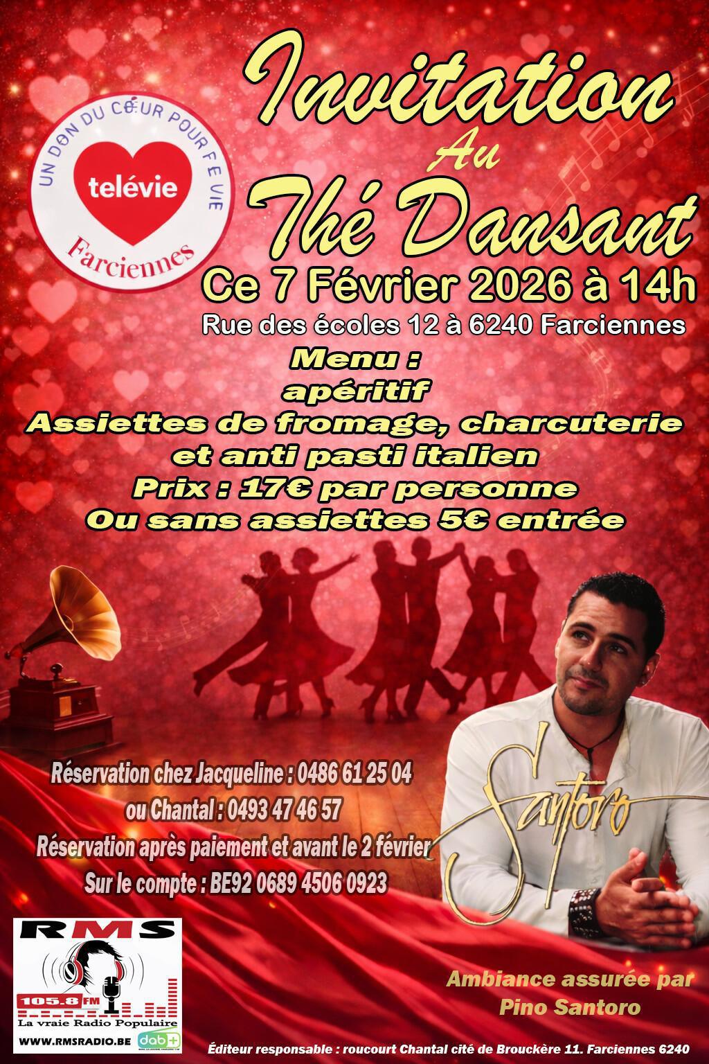 Thé Dansant Télévie Farciennes