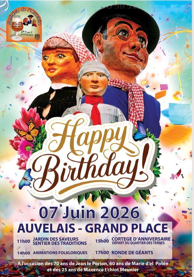 Anniversaire des géants d’Auvelais 70 Ans