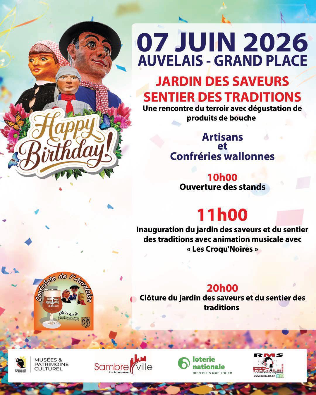 Anniversaire des géants d’Auvelais 70 Ans