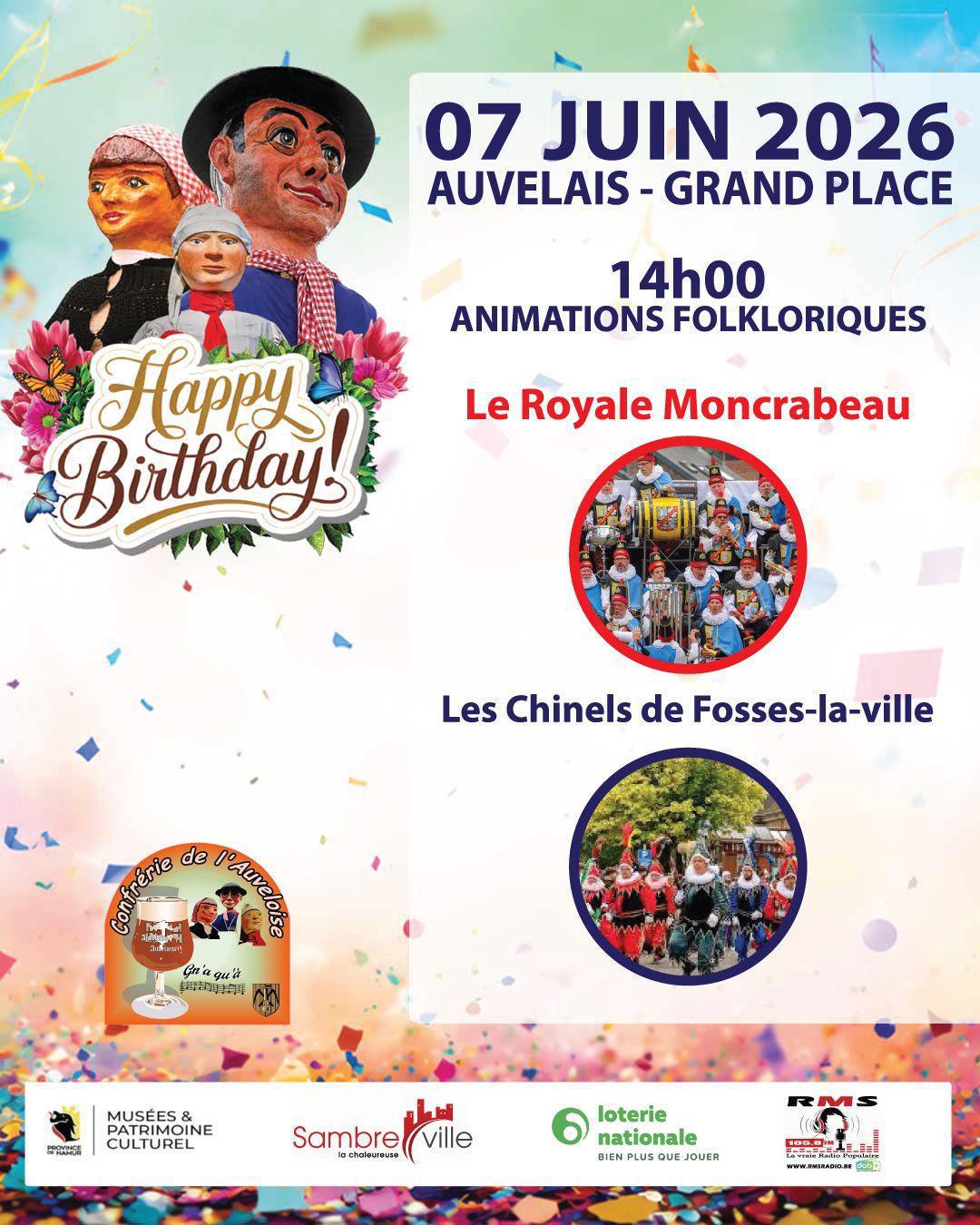 Anniversaire des géants d’Auvelais 70 Ans