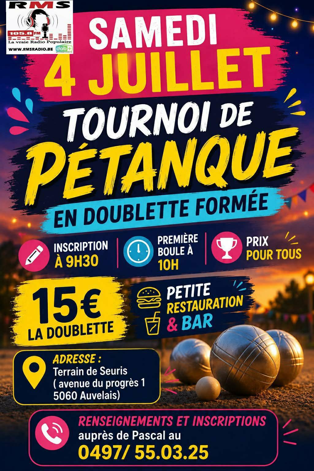 Tournoi de pétanque