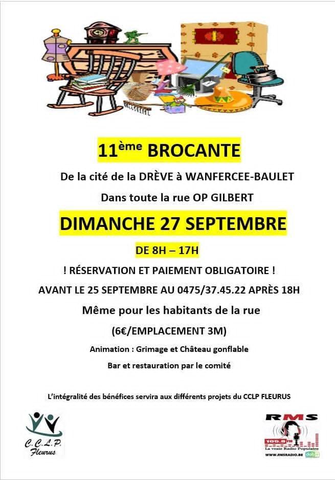 Brocante wanfercée Baulet