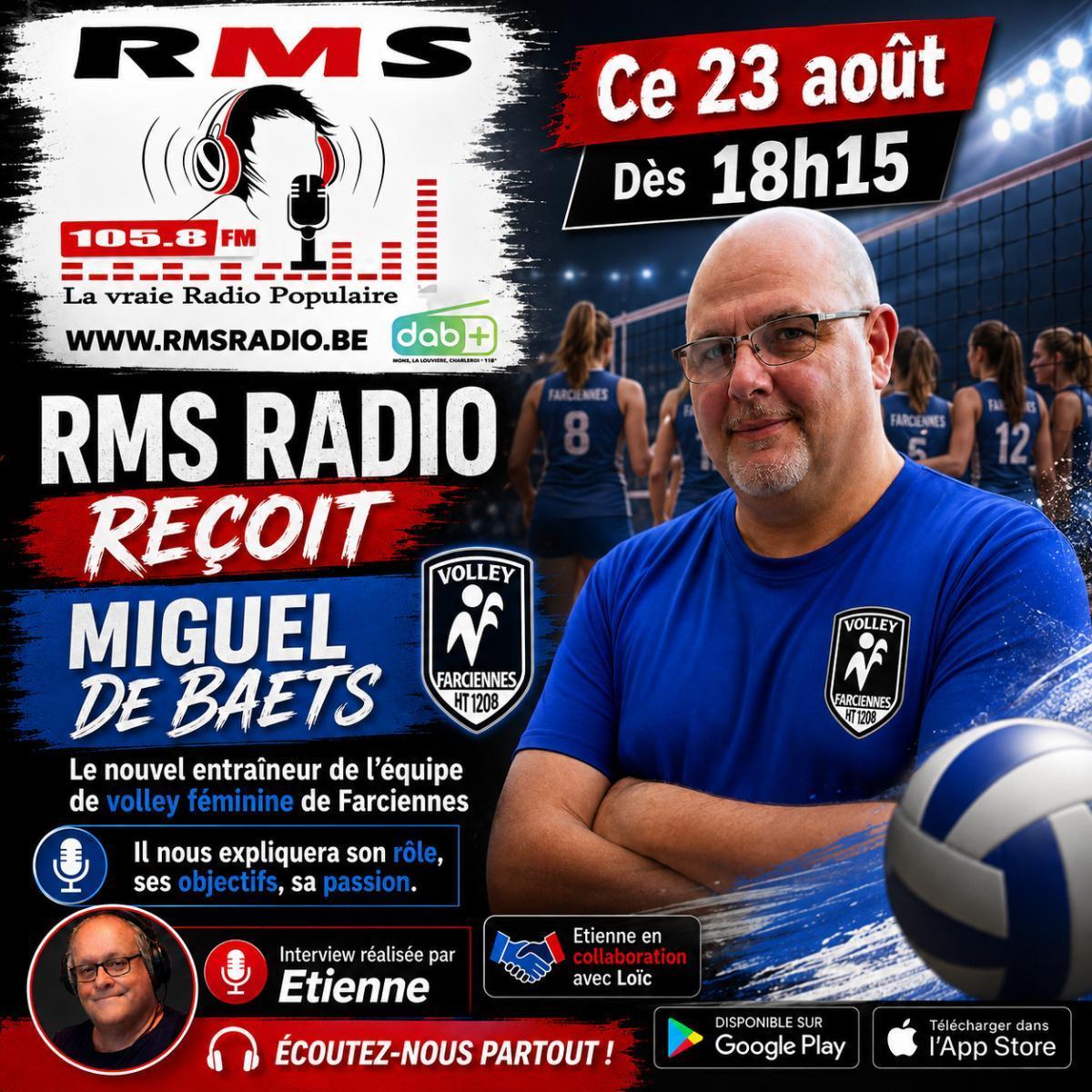 Miguel De Baets nouvel entraîneur de l'équipe de volley féminine de Farciennes