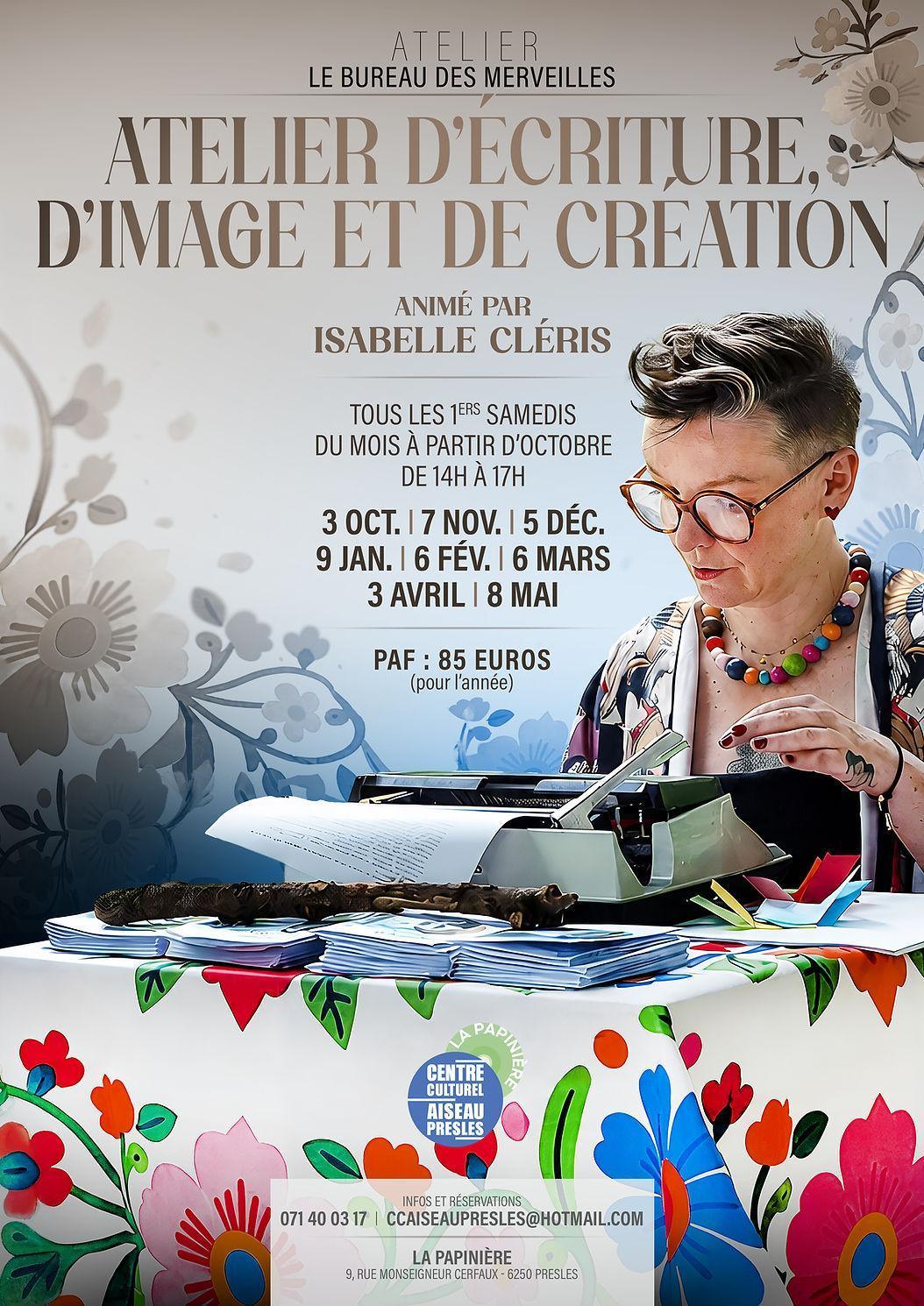 Atelier d’écriture, d’image et de création