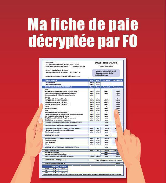 Ma fiche de paye décryptée par FO !