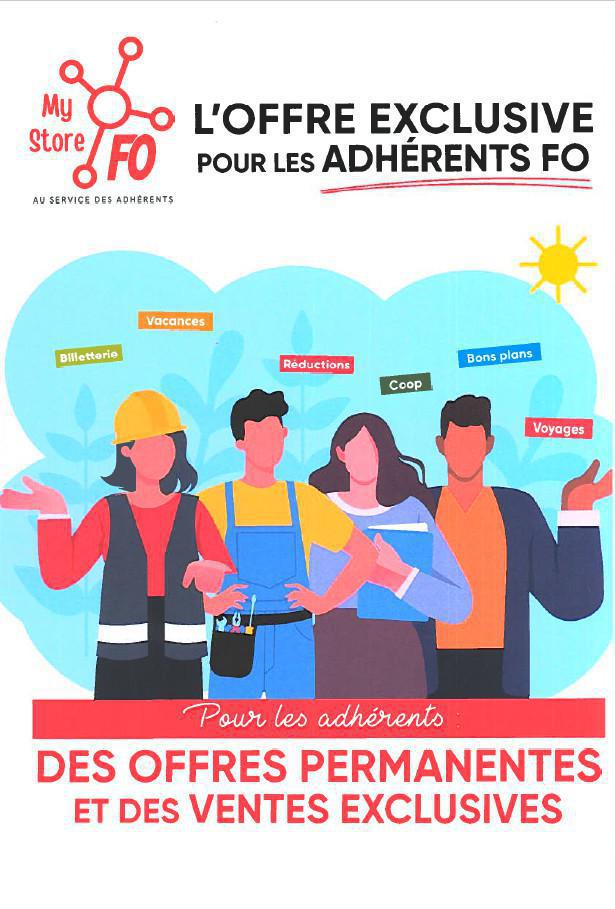 My Store FO : une nouvelle offre réservée aux adhérents FO