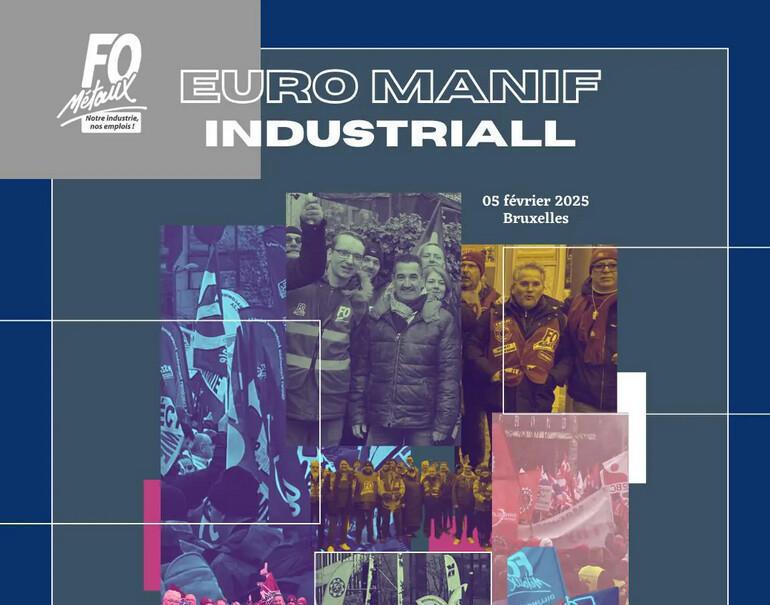 InFO Métaux : Manifestation contre la désindustrialisation à Bruxelles 