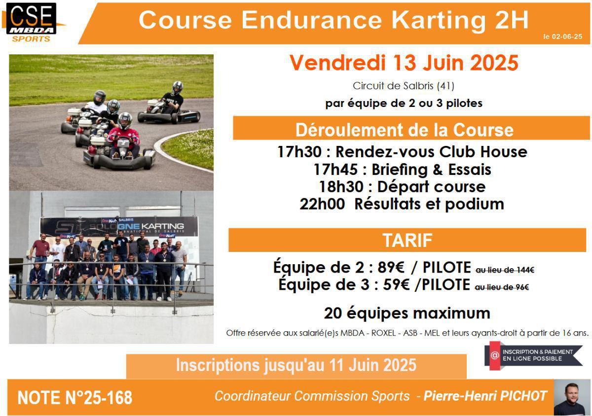 PRESTA CSE - Sport - Enduro Karting 2h