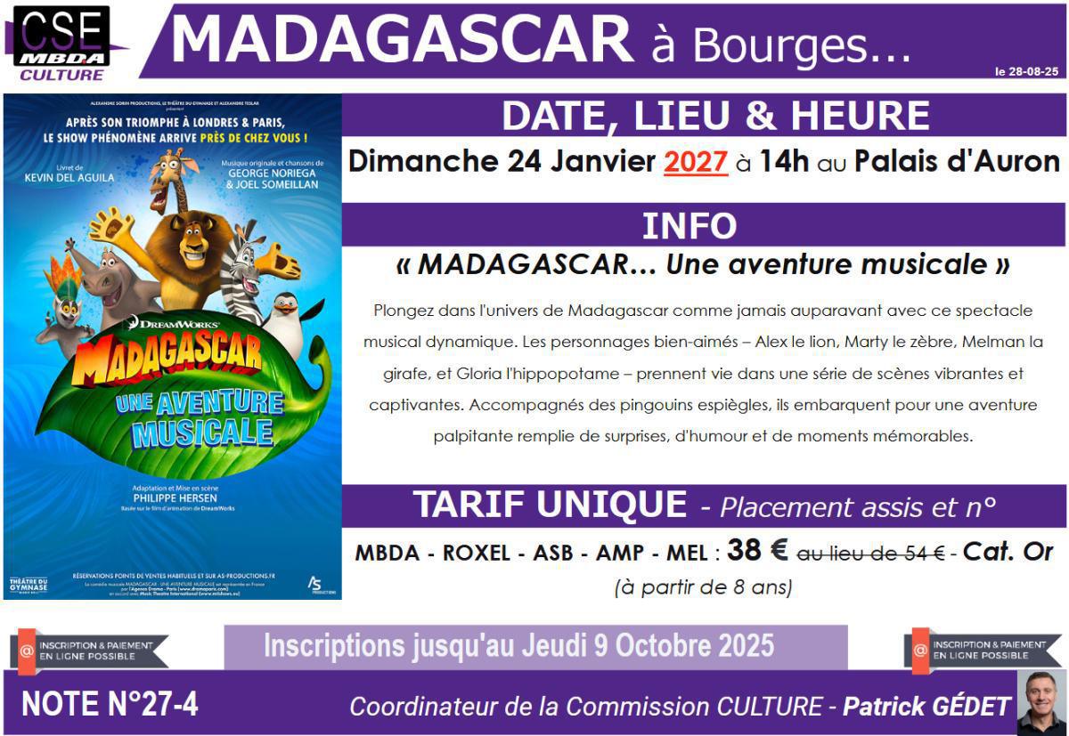 PRESTA CSE - Culture - Madagascar au Palais d’Auron