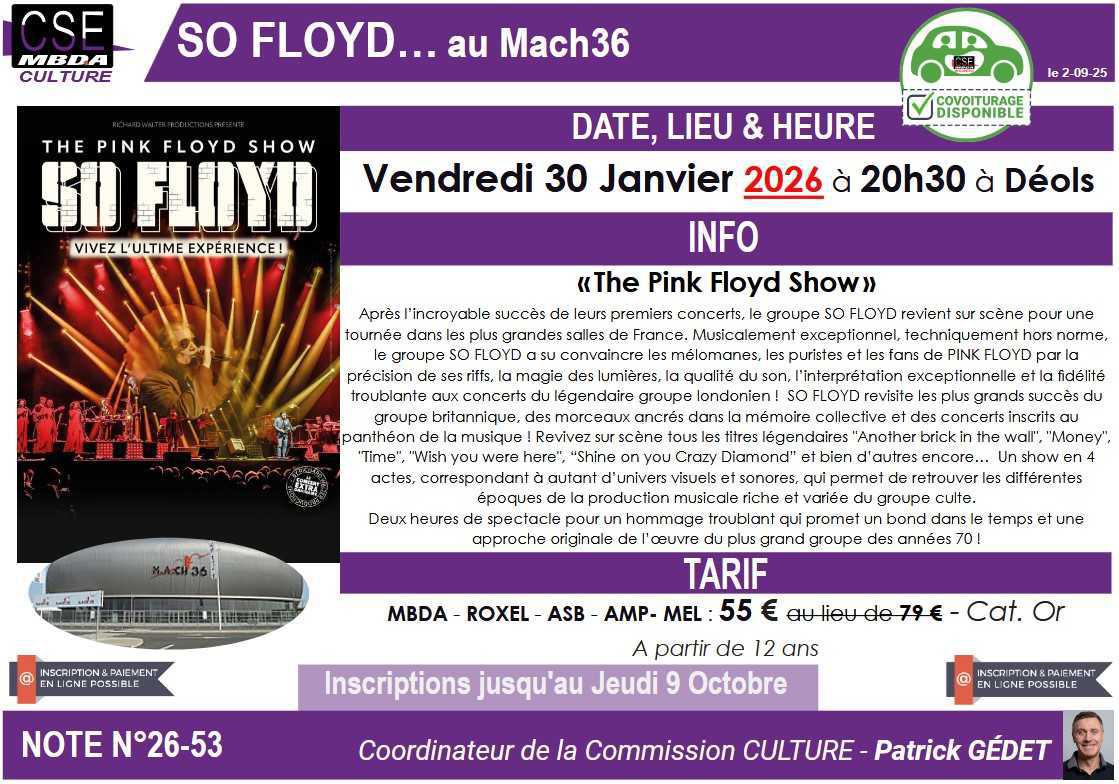PRESTA CSE - Culture - So Floyd à Mach36