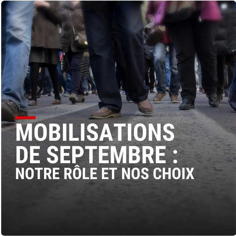 Info FO Métaux : Mobilisations de septembre : notre rôle et nos choix Info FO Métaux : Mobilisations de septembre : notre rôle et nos choix