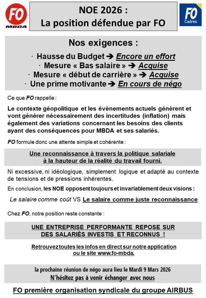 Tract NOE 2 - réunion du 03 Mars 2026