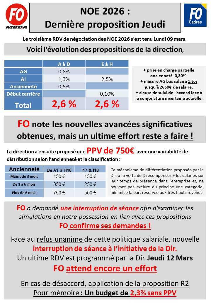 Tract NOE 3 - réunion du 9 mars 2026