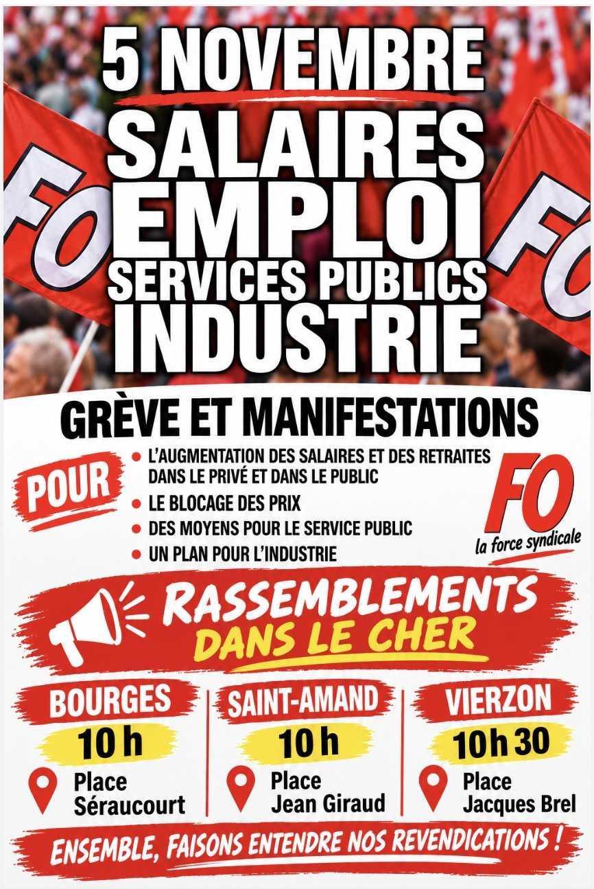 Appel à la grève du 05/11/2026 