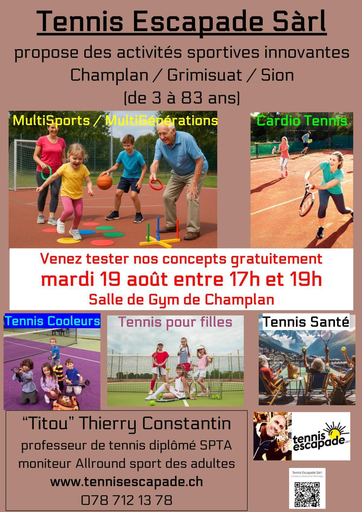 soirée découverte de mes nouveaux concepts sportifs