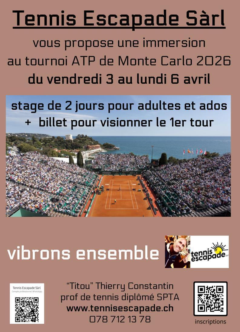 Stage 2026 + ATP de Monte-Carlo