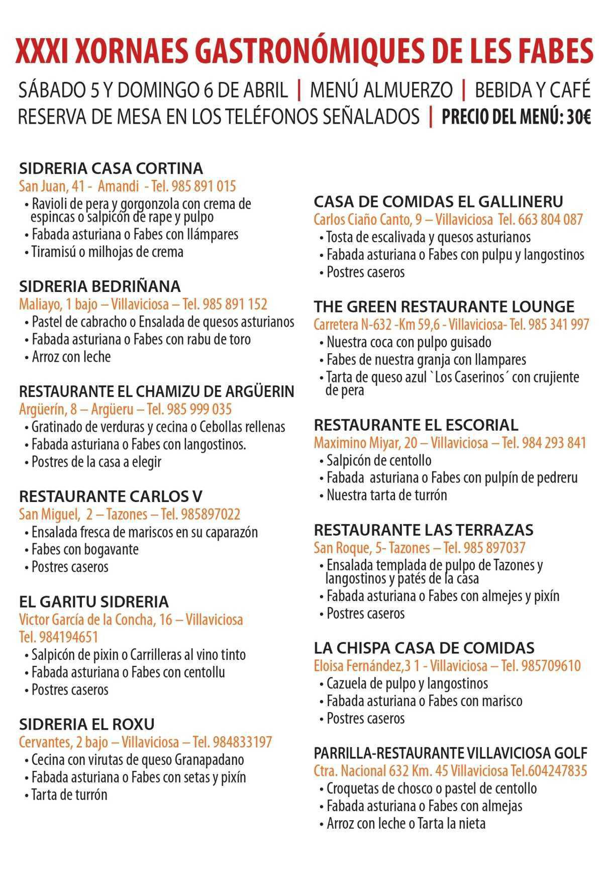 Xornaes de les fabes en Villaviciosa Xornaes de les fabes en Villaviciosa