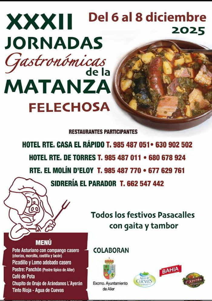 Jornadas gastronómicas de la matanza en Felechosa Jornadas gastronómicas de la matanza en Felechosa