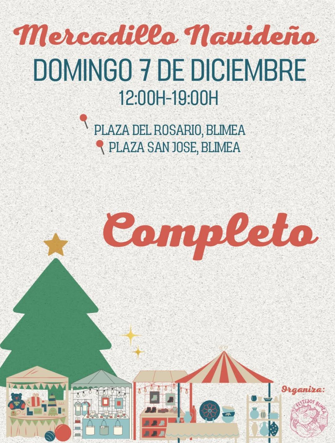 Blimea acoge un mercadillo navideño con 50 puestos este 7 de diciembre