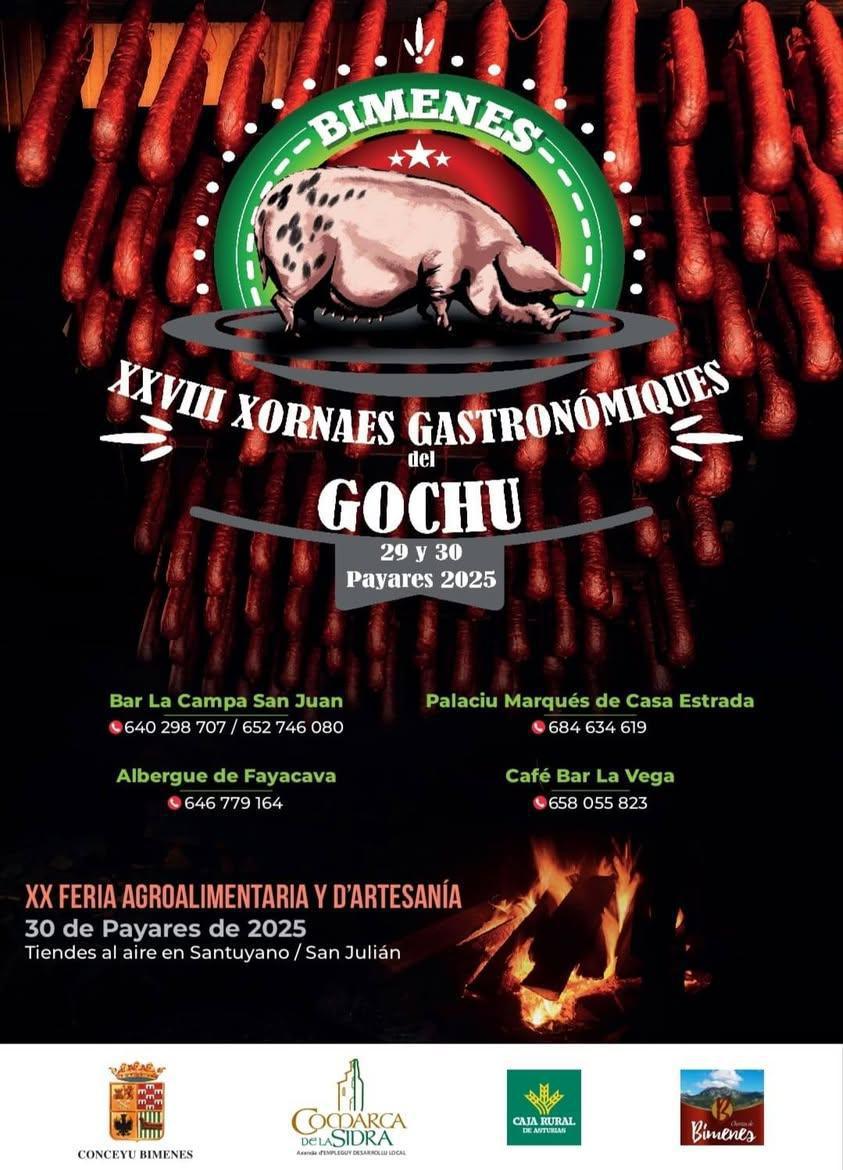 Bimenes celebra las Xornaes del Gochu y Feria Agroalimentaria 2025 Bimenes celebra las Xornaes del Gochu y Feria Agroalimentaria 2025