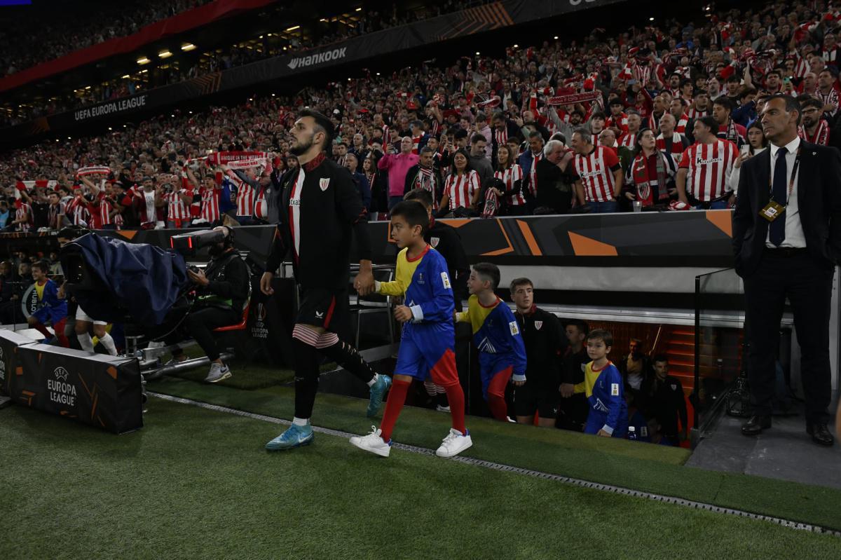 Nuestros benjamines con el Athletic Nuestros benjamines con el Athletic
