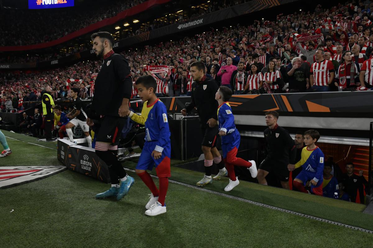 Nuestros benjamines con el Athletic Nuestros benjamines con el Athletic