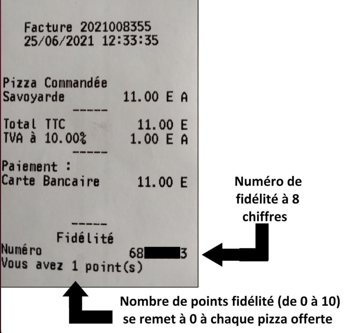 Numéro de fidélité 