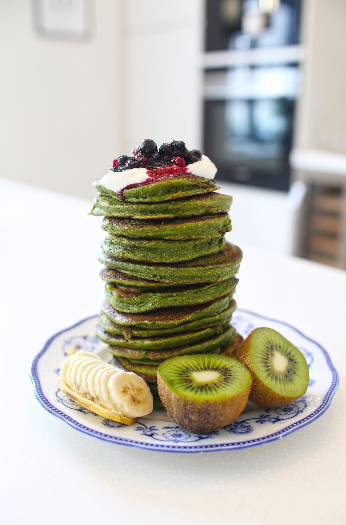 Spinatpannekaker Spinatpannekaker