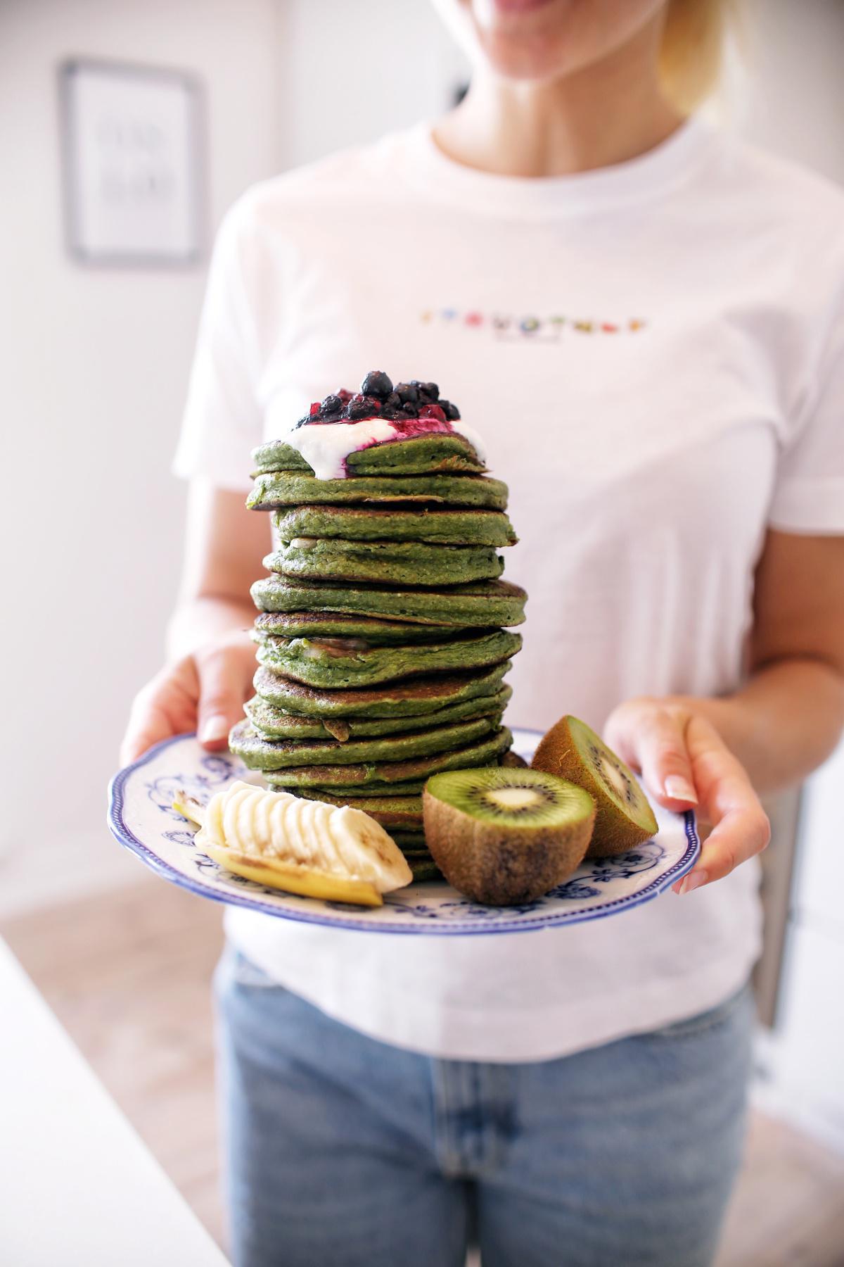 Spinatpannekaker Spinatpannekaker