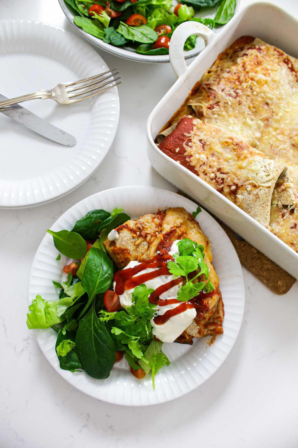 Enkle enchiladas Enkle enchiladas