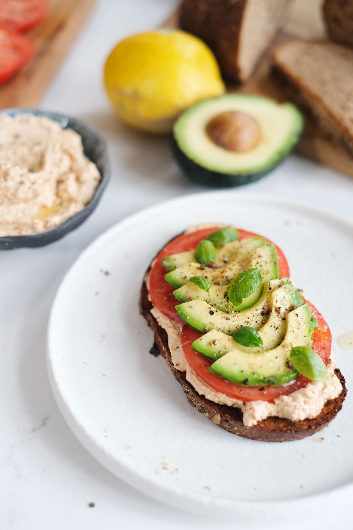 Creamy tofu toast Creamy tofu toast