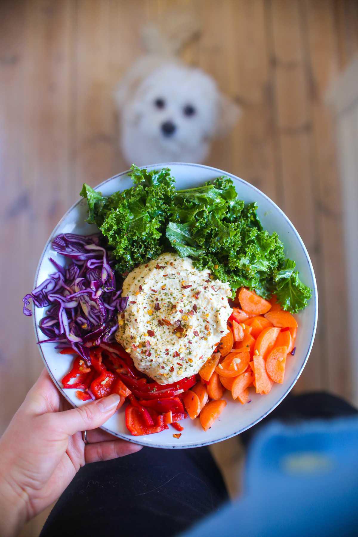 Lompewraps med hummus Lompewraps med hummus