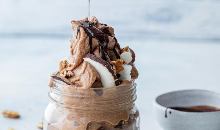 Peanut choco nice cream