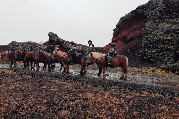 RED LAVA HORSE RIDING TOUR FROM REYKJAVIK