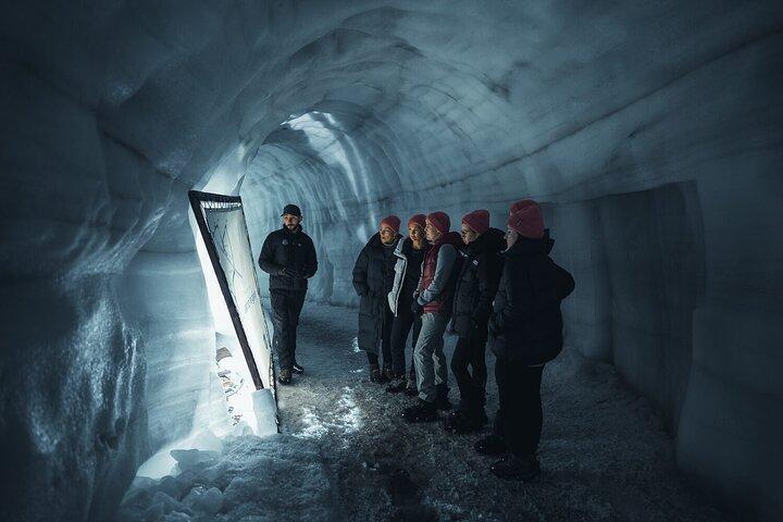 INTO THE GLACIER: LANGJÖKULL GLACIER ICE CAVE FROM HÚSAFELL