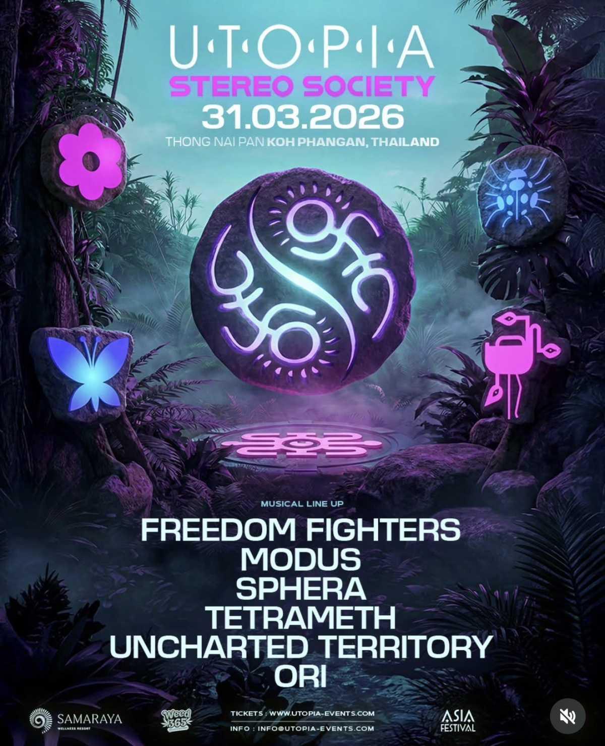 UTOPIA × Stereo Society • Koh Phangan UTOPIA × Stereo Society • Koh Phangan