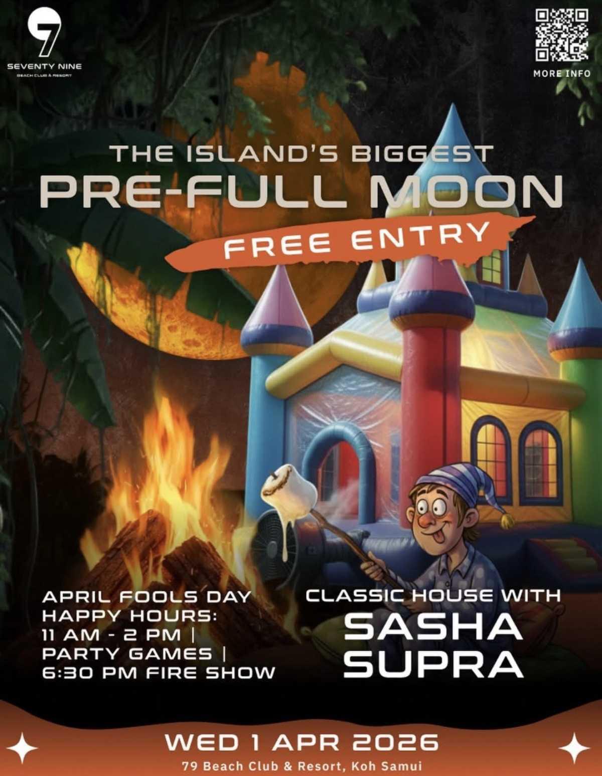 PRE-FULL MOON PARTY 📍79 Beach Club and Resort Samui