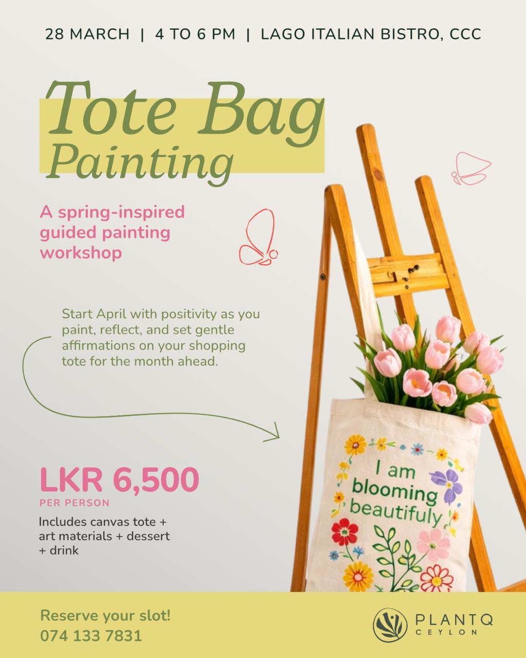🎨 Tote Bag Painting Workshop – Colombo 🎨 Tote Bag Painting Workshop – Colombo