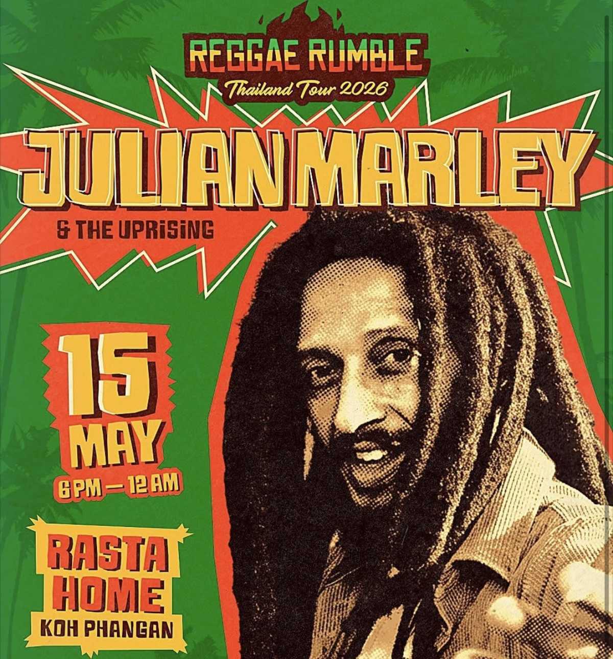 Julian Marley & The Uprising – Reggae Rumble Thailand Tour 2026