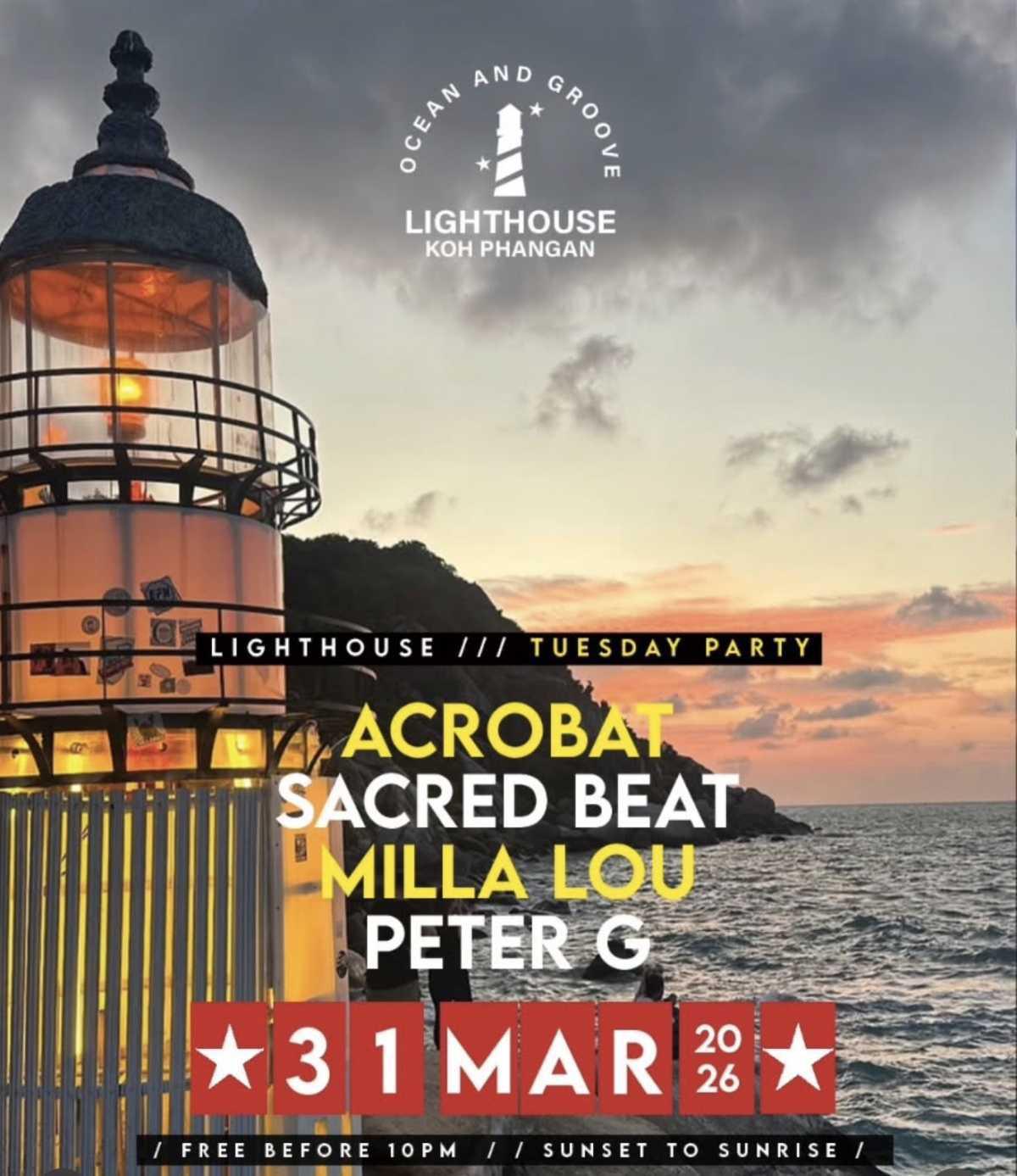 Lighthouse Tuesday Party β Koh Phangan Lighthouse Tuesday Party β Koh Phangan