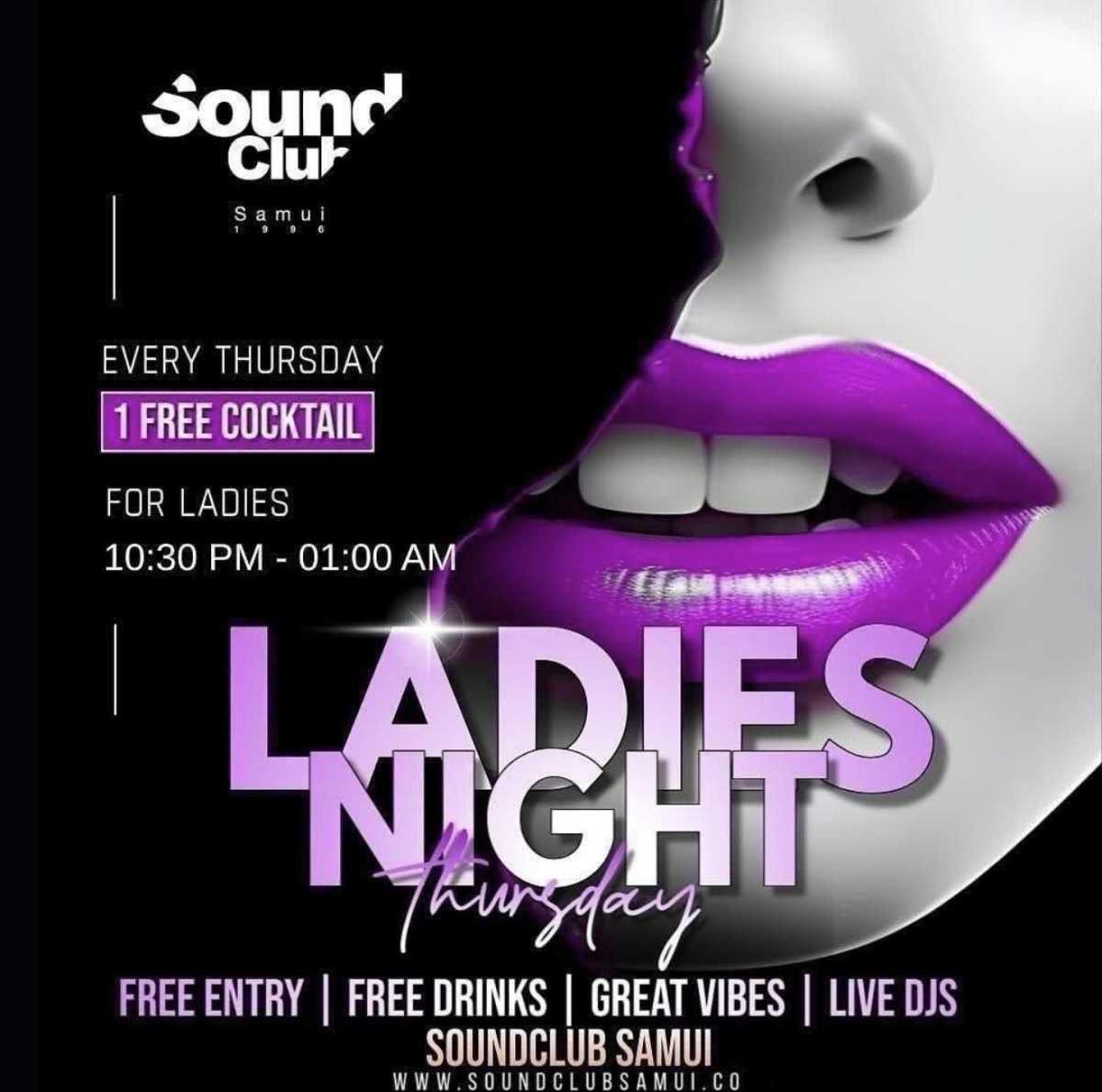 Ladies Night at Sound Club 💜🍸 Ladies Night at Sound Club 💜🍸