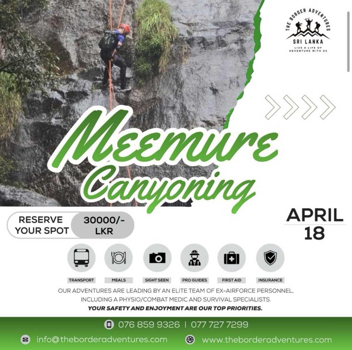 Meemure Canyoning Adventure 🌿🧗‍♂️ x The Border Adventures