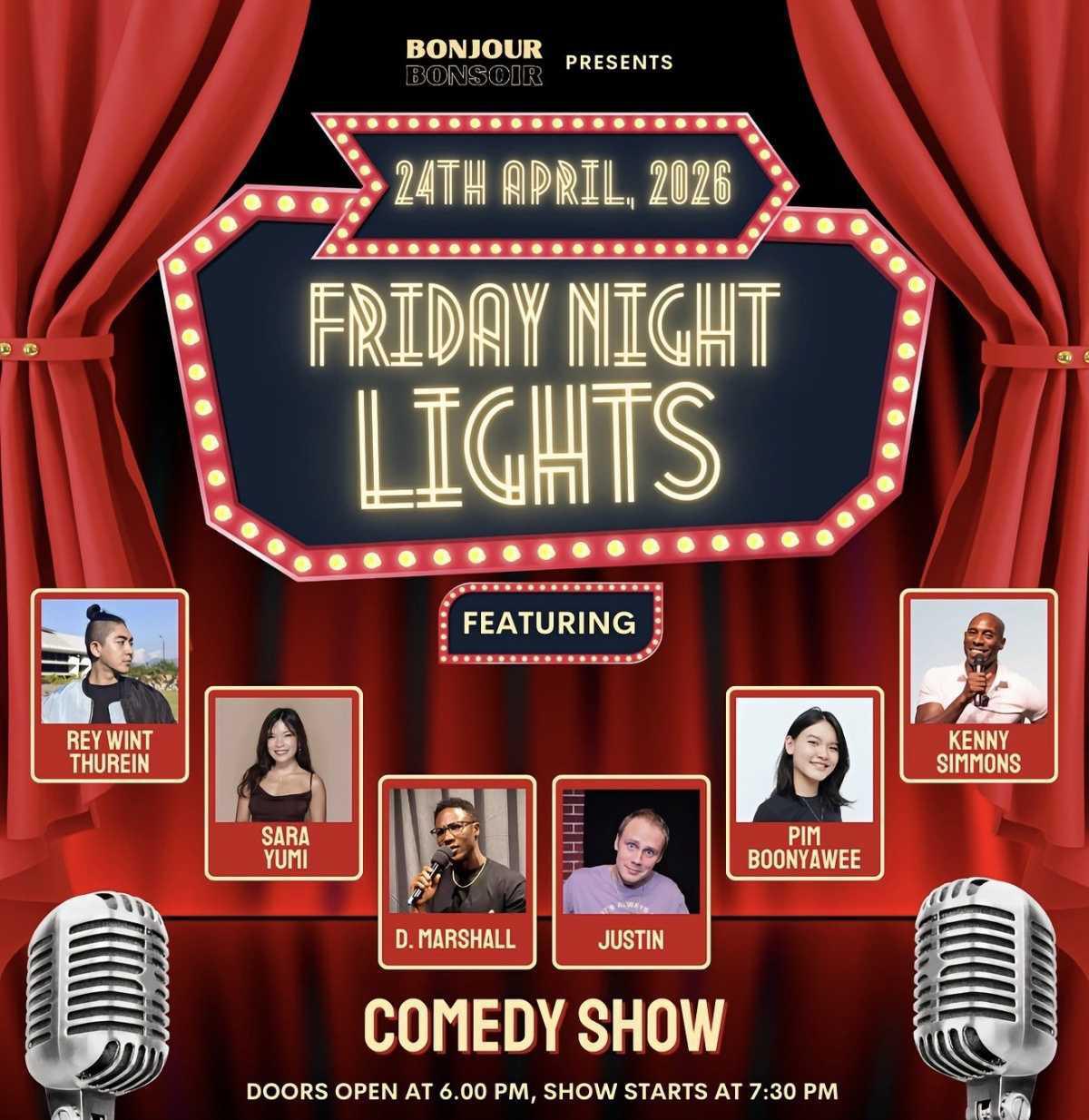 🎭 FRIDAY NIGHT LIGHTS – COMEDY SHOW