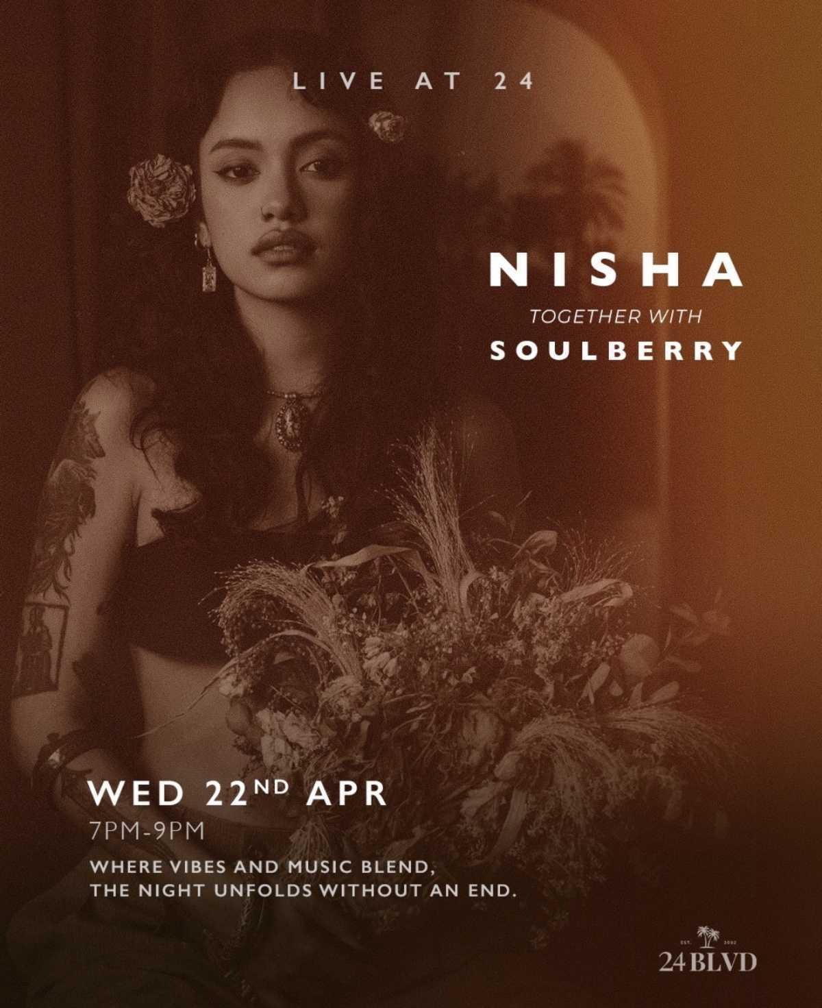 NISHA & SOULBERRY LIVE AT 24 BLVD BANGKOK ✨