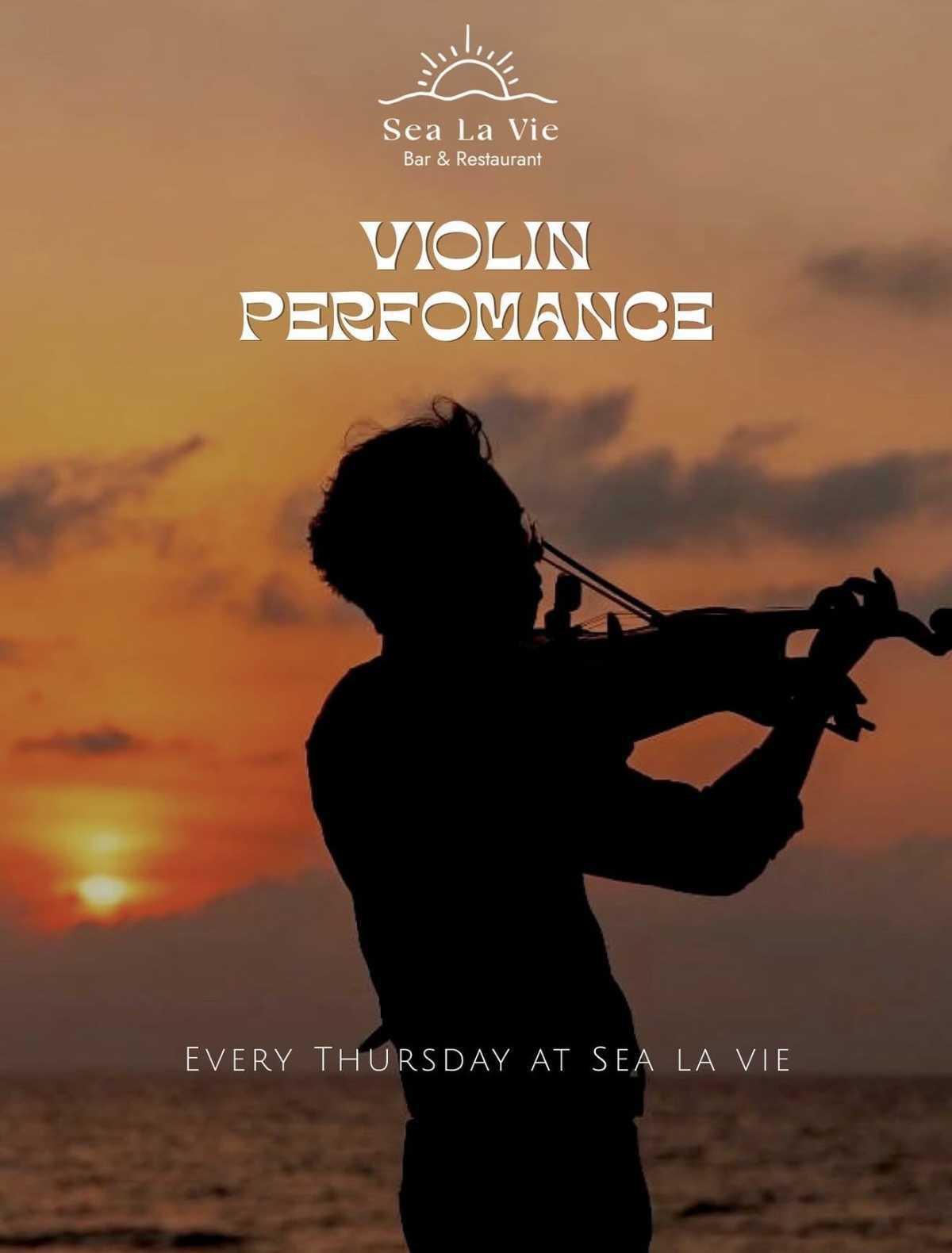 Violin Performance at Sea La Vie Koh Samui 🎻🌅 Violin Performance at Sea La Vie Koh Samui 🎻🌅