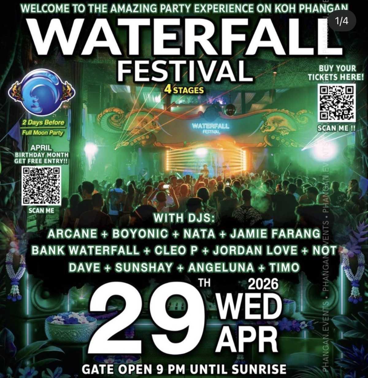 Waterfall Festival β Koh Phangan π΄π Waterfall Festival β Koh Phangan π΄π