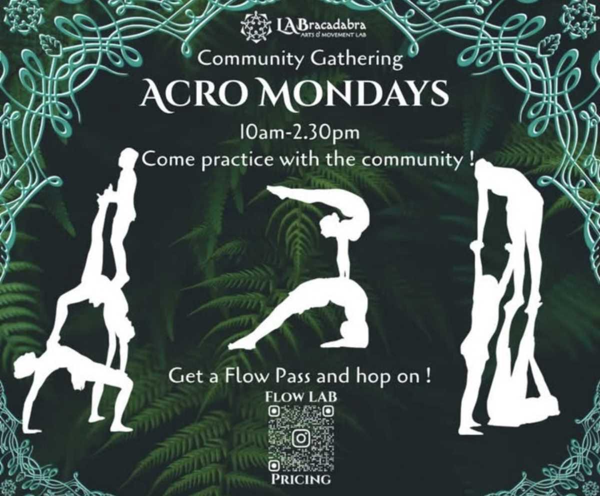 🤸♀️ ACRO MONDAYS – COMMUNITY GATHERING 🤸♀️ ACRO MONDAYS – COMMUNITY GATHERING